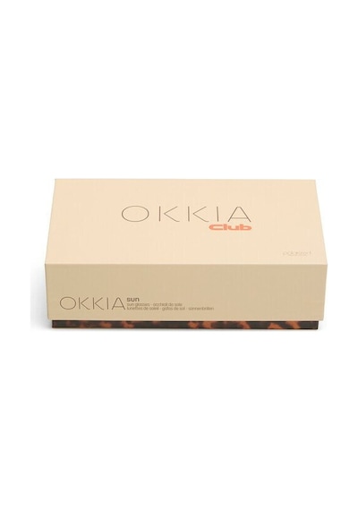 Okkia Club Procıda Yeşil Lens Polarize Güneş Gözlüğü Klasik Havana