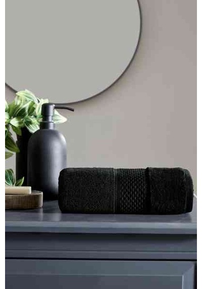 Colored Siyah Banyo Havlusu 90 150
