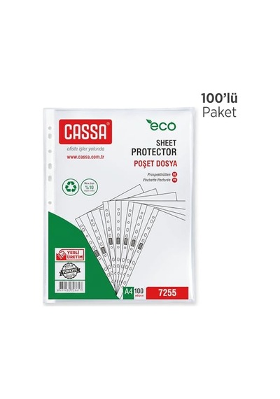 Poşet Dosya Eco 30 Mikron 100'lü Paket 1