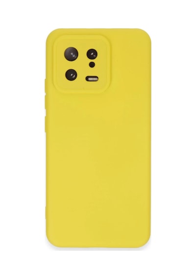 Xiaomi Mi 13 Kılıf Nano İçi Kadife Silikon - Sarı 0.2M-Çok Renkli