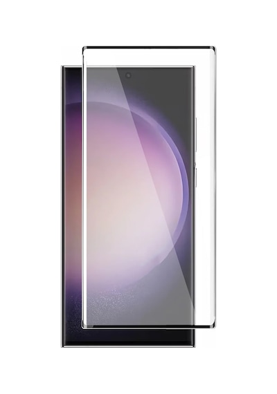 Samsung Uyumlu Galaxy S23 Ultra 3D Curved Tam Kaplayan Kavis Cam AL3282