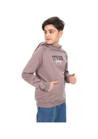 Toontoy Kids Toontoy Erkek Çocuk Relax Fit Kapüşonlu Cepli Reglan Kol Baskılı Sweatshirt - 2 İplik Kahve Toontoy Kids Toontoy Erkek Çocuk Relax Fit Kapüşonlu Cepli Reglan Kol Baskılı Sweatshirt - 2 İplik Kahve