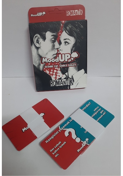 Moodup Romantik Kart Oyunu 40 Adet Eğlenceli Soru Ve Görev Kartı, Oyun Gecesi