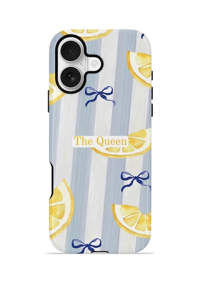 Apple iPhone Uyumlu 17 Vorian Çift Katmanlı Magsafe Kılıf Queen Lemon Bow