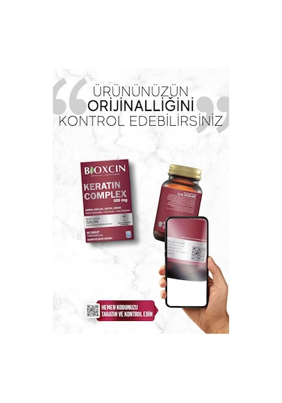 Bioxcin Keratin Complex 500 Mg 60 Tablet - Saç ve Tırnak Vitamini