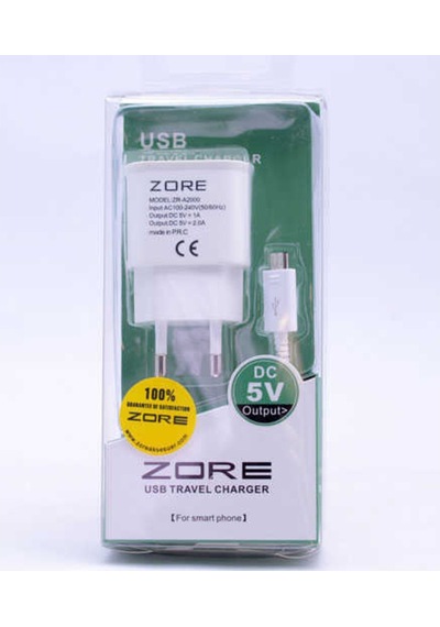 More Tr Zore 2000 Mah 2 In 1 Micro Ev Şarj Seti-Beyaz