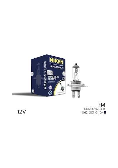 12v H4 100w/90w Halojen Ampul P43t