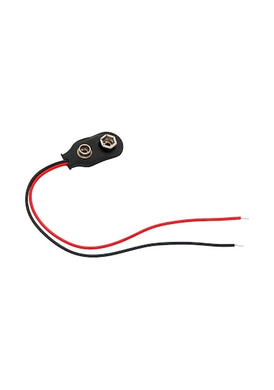 Wozlo 9v Pil Başlığı - Kablolu - 9 Volt Pil Soketi - 9v Pil Yuvası - 5 Adet