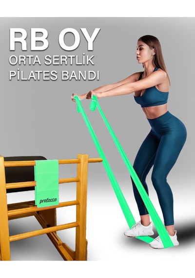 Pilates Lastiği Orta Sert Rb Oy Yeşil