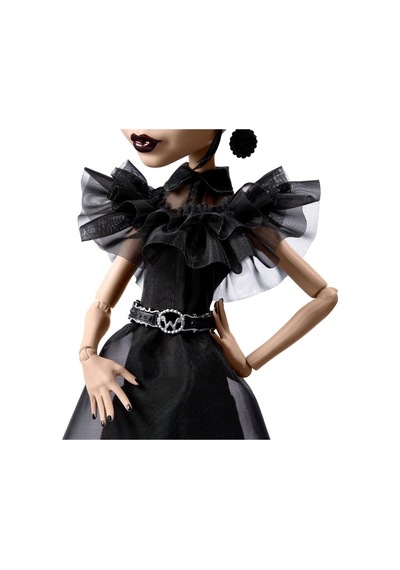 Hxj03 Monster High Wednesday Balo Elbiseli Bebek