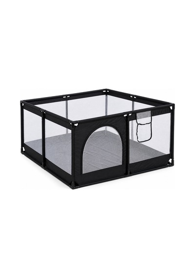 Missidea Bebek Ve Çocuk Siyah Oyun Parkı Güvenli Oyun Alanı 120x120 Cm