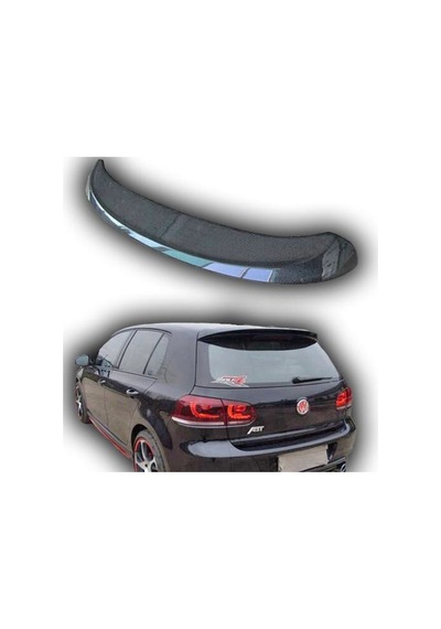 Volkswagen Golf 6 Uyumlu Yedek Parça Spoiler Piano Black