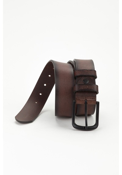 Fossil %100 Hakiki Deri 4 Cm Nevada Deri Spor Kemer Kahverengi Kahverengi