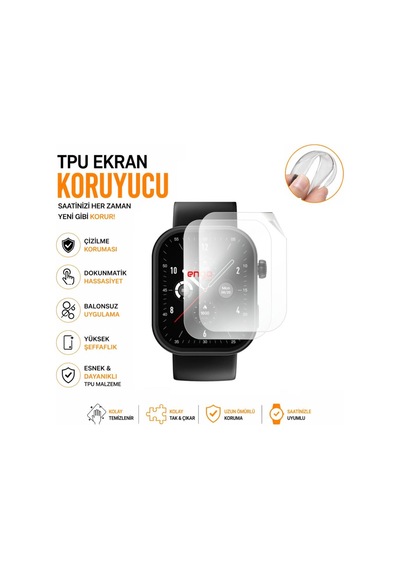 Zeblaze Btalk Plus Ekran Koruyucu Tpu Şeffaf 2'li Set