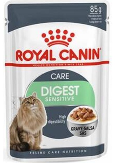 Digest Sensitive Gravy Pouch Yetişkin Kedi Konservesi 12 Adet 85 Gr