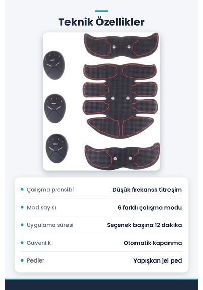 Six Pad Abs Karın Kası Aleti
