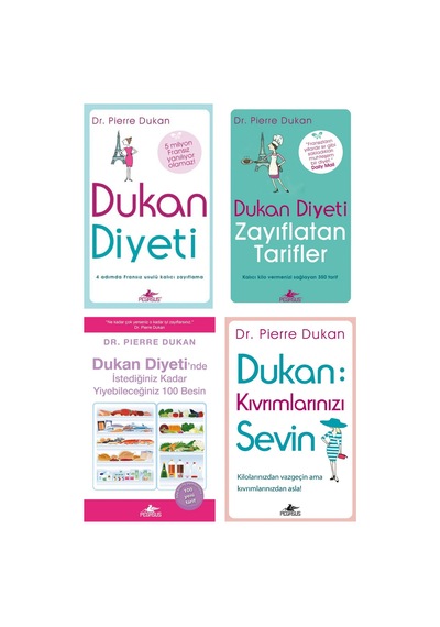 Dukan Diyeti Takım Set (4 Kitap)