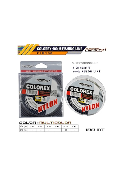 Portfish Colorex Misina 100 Mt Ebruli