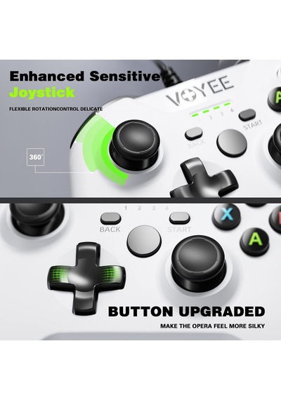 Voyee Yükseltilmiş Joystick Kablolu Oyun Kolu