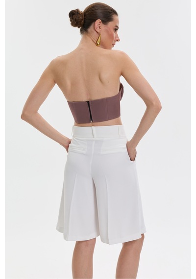 Rebellion Phontom Cut Pants Beyaz