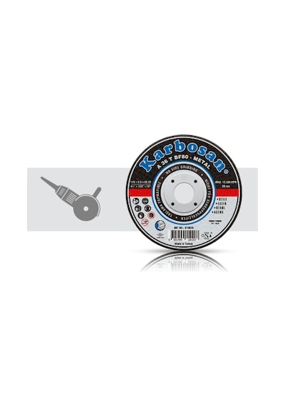 Karbosan 115 x 1 İnce Kesme Taşı Metal 25 Adet