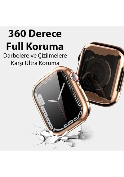 Dux Ducis Samo Series Apple Watch Uyumlu 45mm İçin Soft Tpu Full Koruma Ultra İnce Silikon Kılıf- 5775
