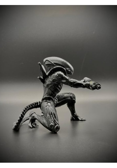 Özel Tasarım Masa Dekoru, H.r. Giger Esintili Xenomorph Kalem Tutucu 165-Koyu Yeşil