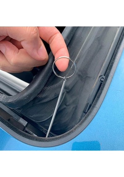 Sunroof Gider Temizleme Teli 150cm Universal Sunroof Temizleme Fırçası Çubuğu