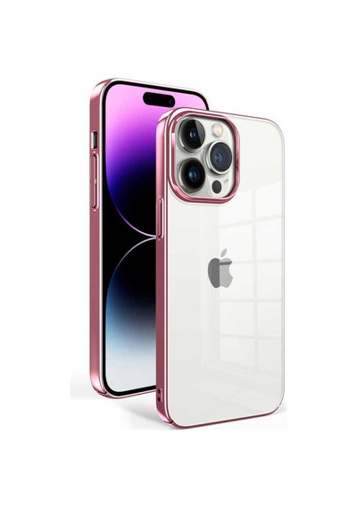 Apple Uyumlu iPhone 14 Pro Max Kılıf Zore Sun Kapak Rose Gold