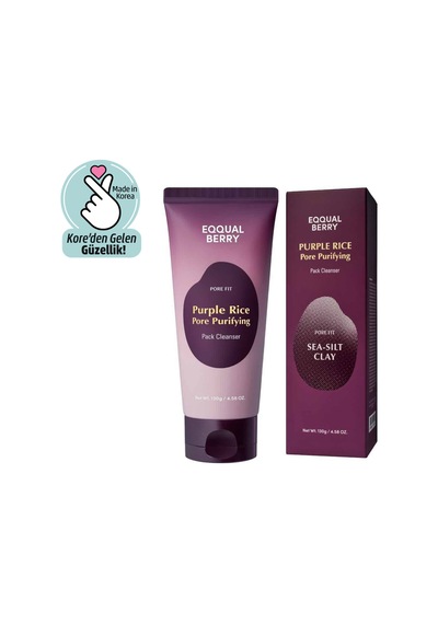 Eqqualberry Purple Rice Pore Pack Cleanser 130 G - 6 Adet Tarı