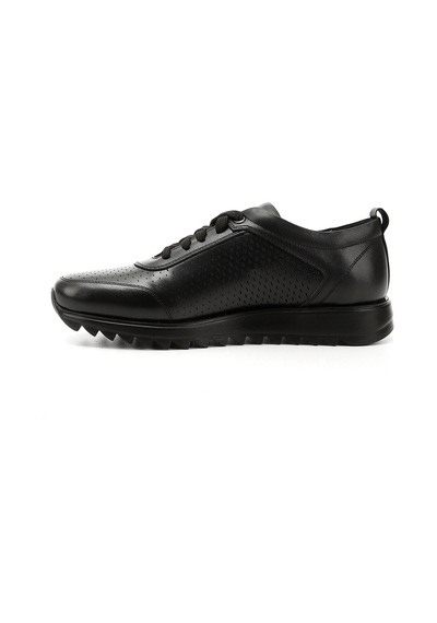 Gönderi(R) Erkek Siyah Hakiki Deri Bağcıklı Sneaker Ddma35431103 Siyah