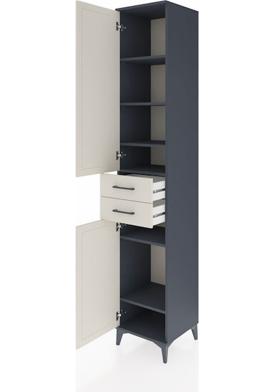 Hyperion Dolap 6 Raflı 2 Çekmeceli 2 Kapaklı 44x44x243 Antras... Antrasit Hyperion Dolap 6 Raflı 2 Çekmeceli 2 Kapaklı 44x44x243 Antras... Antrasit