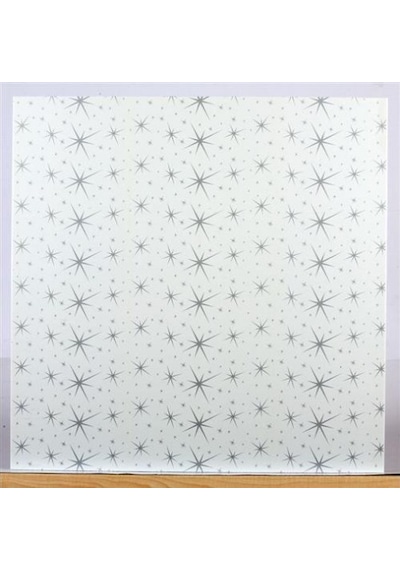 60X60 Pvc Yıldız Desen Asma Tavan Paneli 1Paket 20Ad 7.2M2