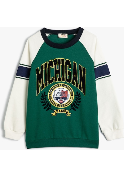Koton Kolej Baskılı Sweatshirt Renk Bloklu Bisiklet Yaka Şardonlu Yeşil 4wkb10624tk 4wkb10624tk812 Yeşil Koton Kolej Baskılı Sweatshirt Renk Bloklu Bisiklet Yaka Şardonlu Yeşil 4wkb10624tk 4wkb10624tk812 Yeşil