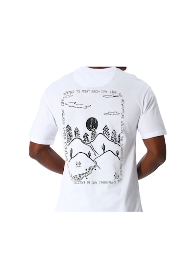 Sportive Yama Erkek Beyaz Günlük Stil T-shirt 25ye030-byz Beyaz