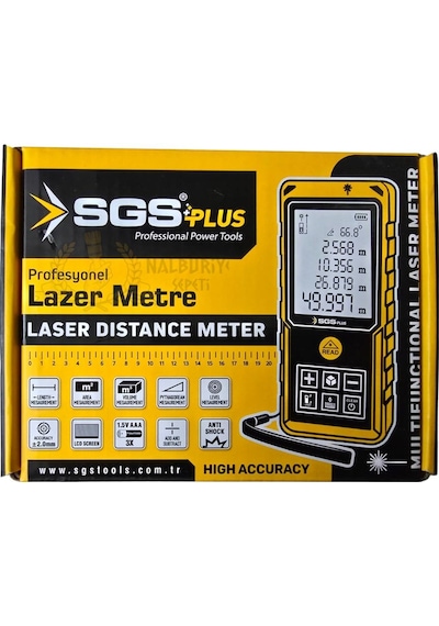 Sgs Lazer Metre 100 Mt.- Uzunluk Alan Hacim Açı Ölçme