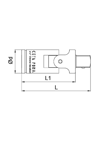 Ceta Form C01-80 1/4’’ Üniversal  Mafsal