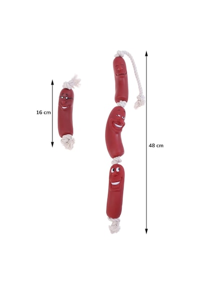 Buffer Köpekler için Sosis 4'lü 48 CM Köpek Oyuncağı