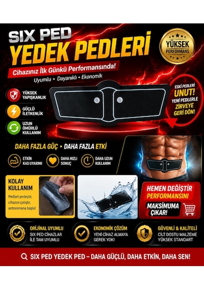 Mey İthalat Six Ped Yedek Pedleri İle Cihazınızı Yenileyin, Antrenman Gücünü Artırın.