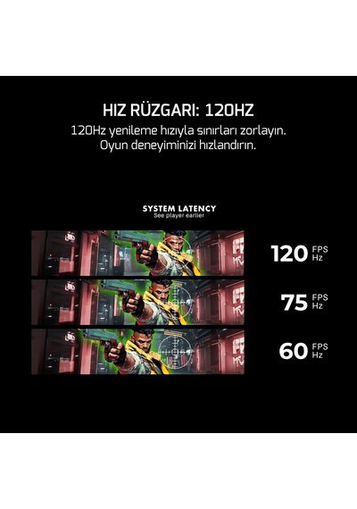 Gamepower Vivid F20 27'' 1 MS 120 Hz Curved RGB Beyaz  VA Full HD Oyuncu Monitör