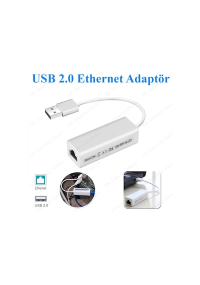 Lan Ağ Adaptörü USB to RJ45 Ethernet Çevirici Kablo