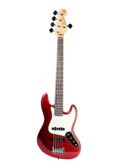Sx Sjb62 /5/mrd 5 Telli Bas Gitar Metallic Red