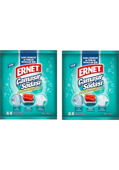 Ernet Çamaşır Sodası 2 x 500 G Ernet Çamaşır Sodası 2 x 500 G