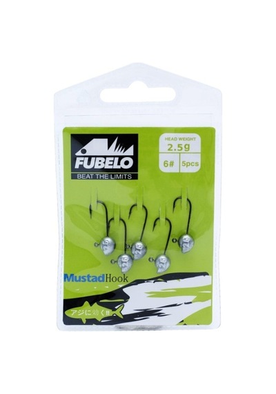 Fubelo Sharp Head Jig Head 5pcs