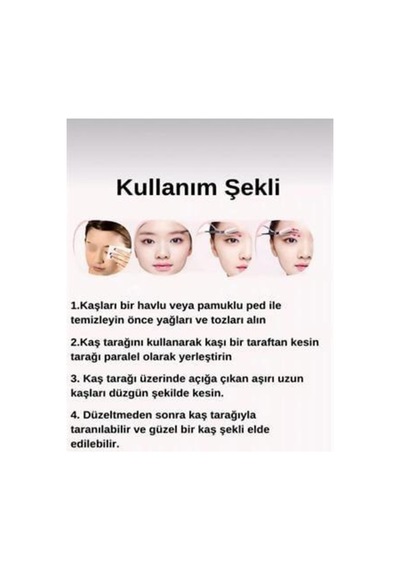 Kadın Kaş Kesme Makası Pembe Diğer
