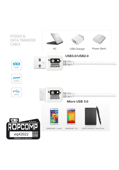 Usb Micro-b Superspeed Data Kablosu Usb 3.0 100cm