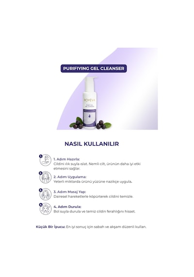 Royéva Gözenek Temizleyici ve Sebum Dengeleyici Arındırıcı Yüz Temizleme Jeli 150 ML