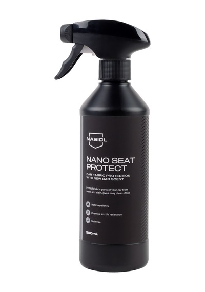 Nasiol Nano Seat Protect Araç Kumaş Yüzeyleri Için Nano Kaplama-Yeni Araç Kokulu-6 Ay Dayanım-500 ML