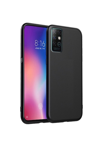 Infinix Note 8 Kılıf Premier Mat Soft Silikon Siyah