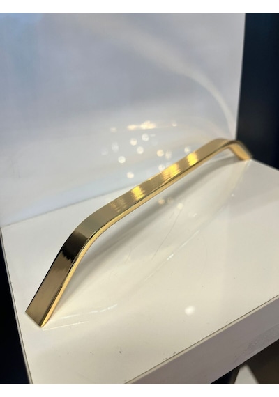 Şahin Metal Kulp 192mm Altın Dolap Kapak Modern Tv Ünite Çekmece Mobilya Komidin Vestiyer Altın